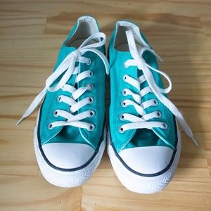 Teal Converse All Star Sneakers W8 M6